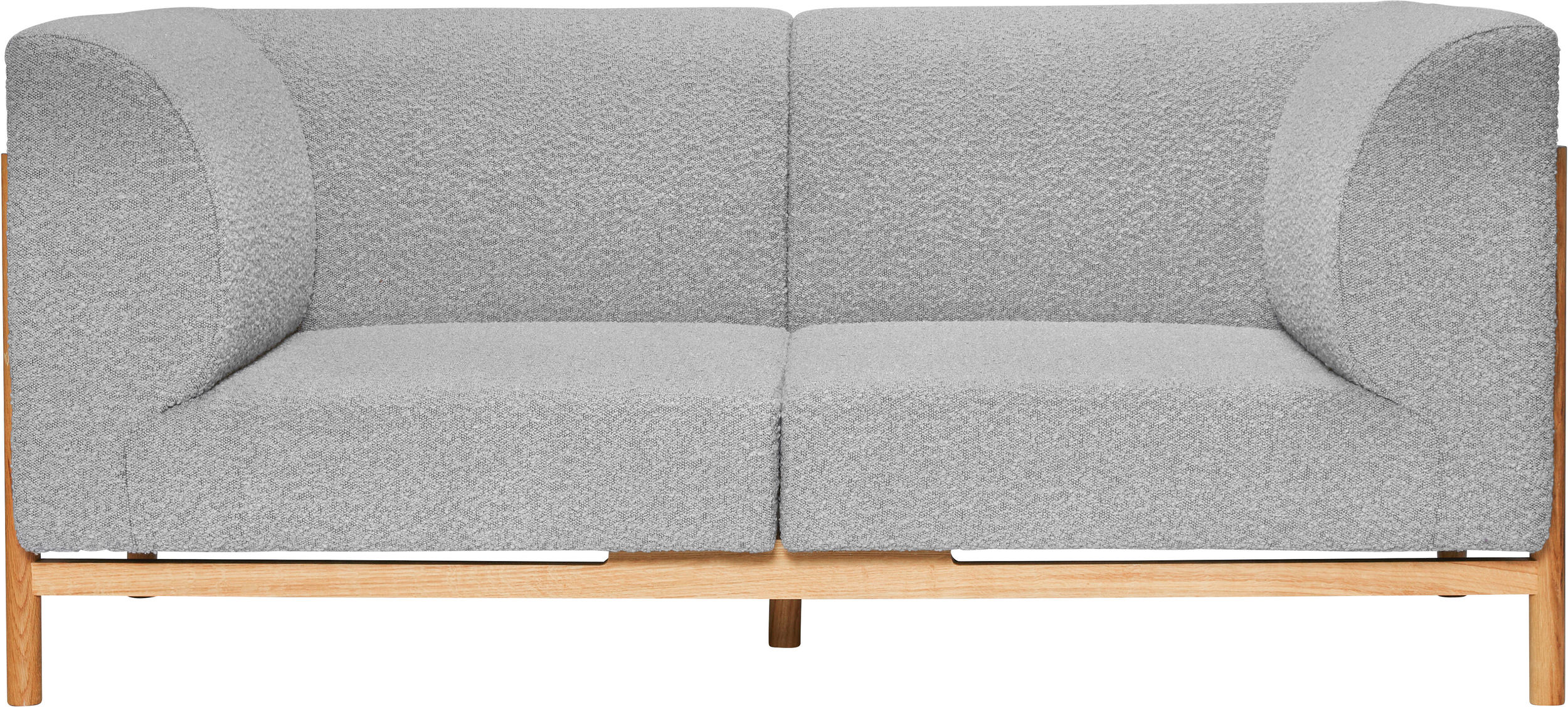 Moment 2-Sitzer-Sofa 182 cm grau