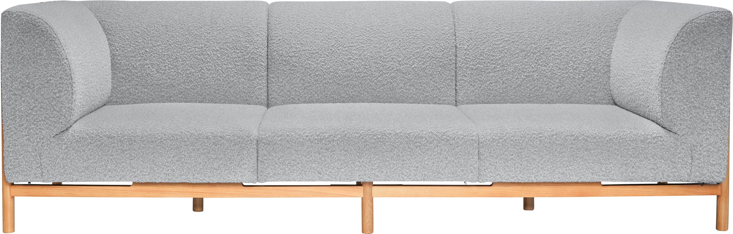 Moment Dreier-Sofa 257 cm grau