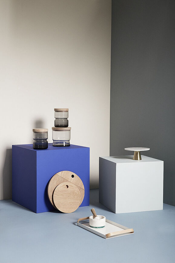 Monarch Deske za rezanje okrogle, hrastove, 2 kosa