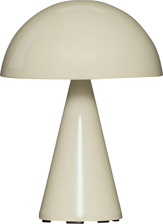 Mush juhtmevaba laualamp 20 cm, liivakarva