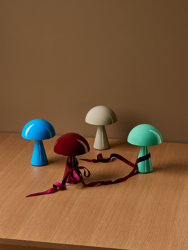 Mush Lampe de Table sans fil, 20 cm, rouge foncé