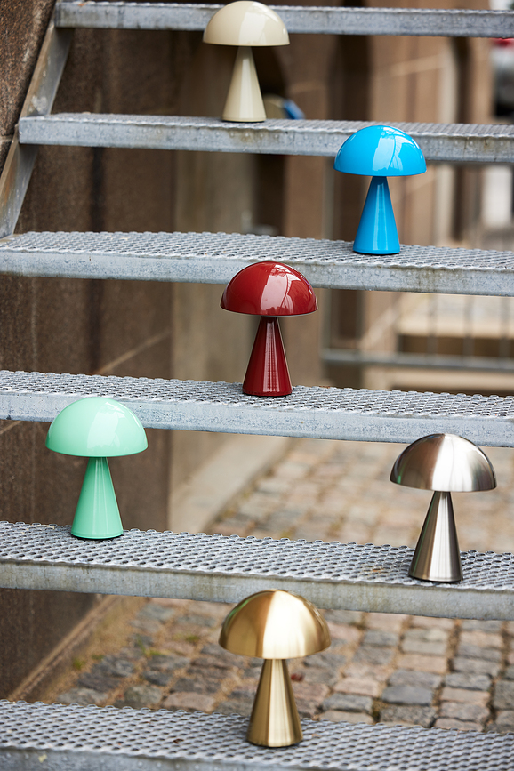 Mush Lampe de Table sans fil, 20 cm, rouge foncé