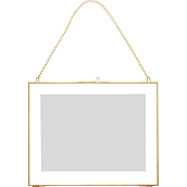 Nuotraukų rėmelis Hübsch ant grandinėlės auksinės spalvos 30 x 24 cm