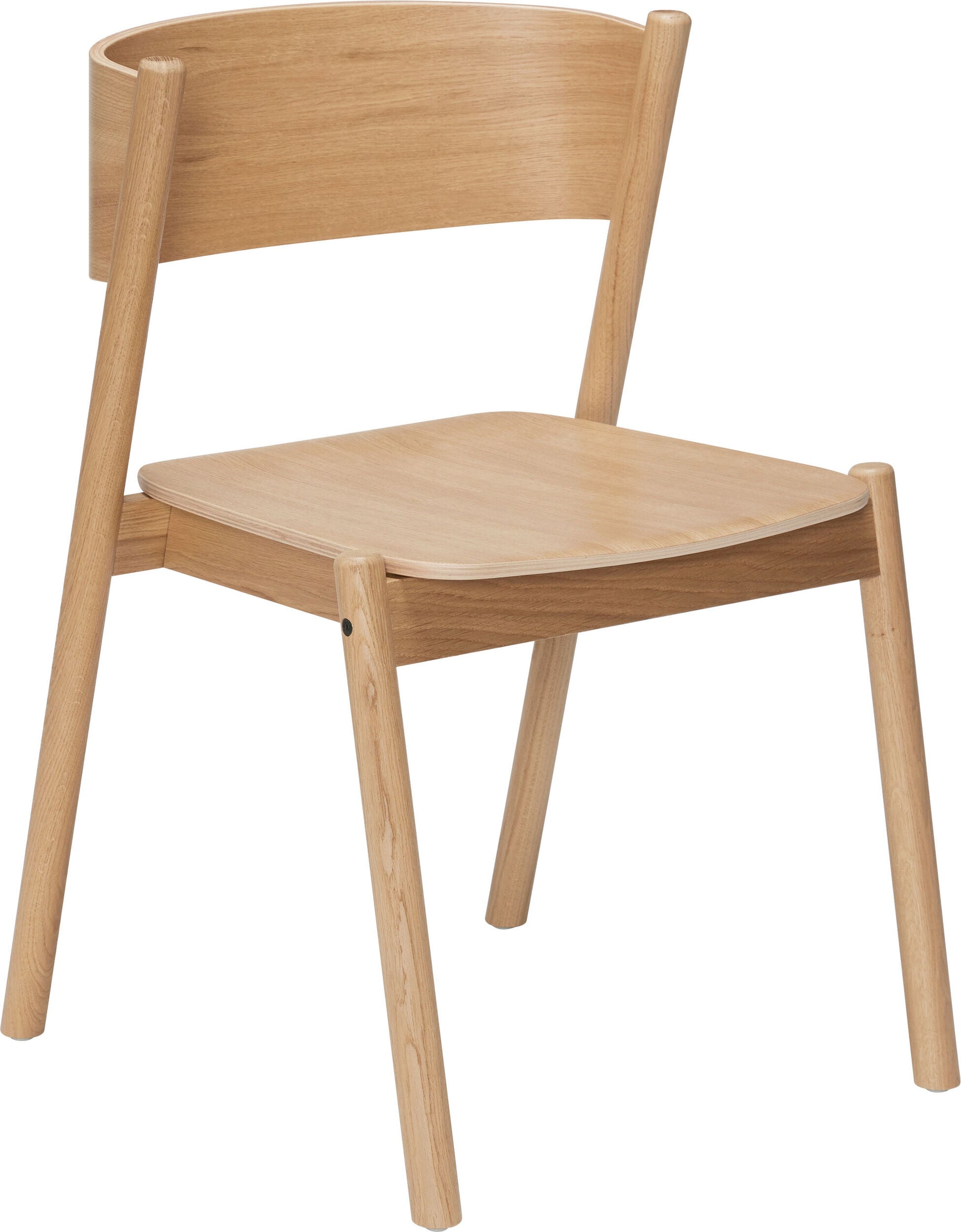 Oblique Stuhl natürliche Eiche