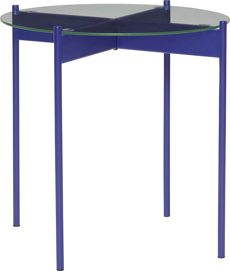 Odkladací stolík Beam 45 cm nebovo modrý