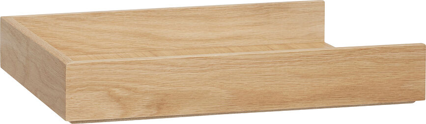 Organizador de escritorio de roble natural Rail, Set de 2 piezas