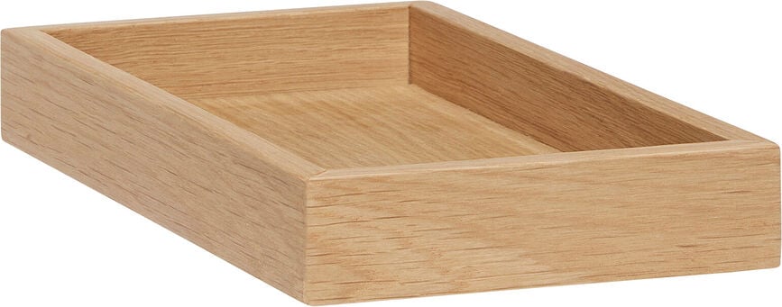 Organizador de escritorio de roble natural Rail, Set de 2 piezas