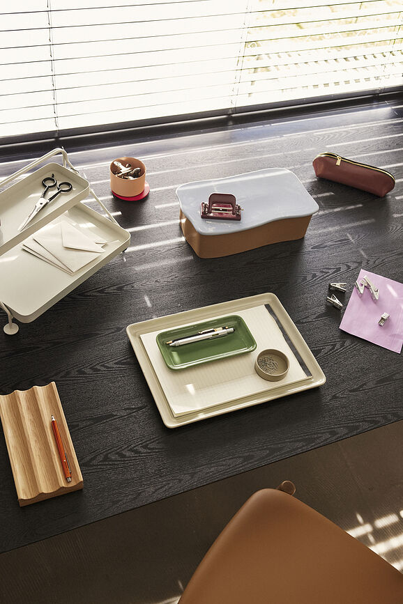 Organizador de escritorio Sortit, gris claro