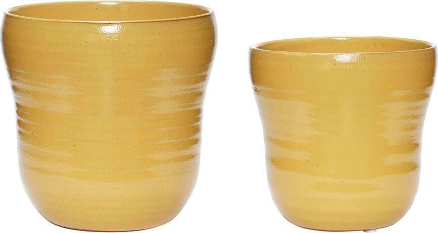 Osłonki na doniczki Hübsch ceramiczne 2 szt.
