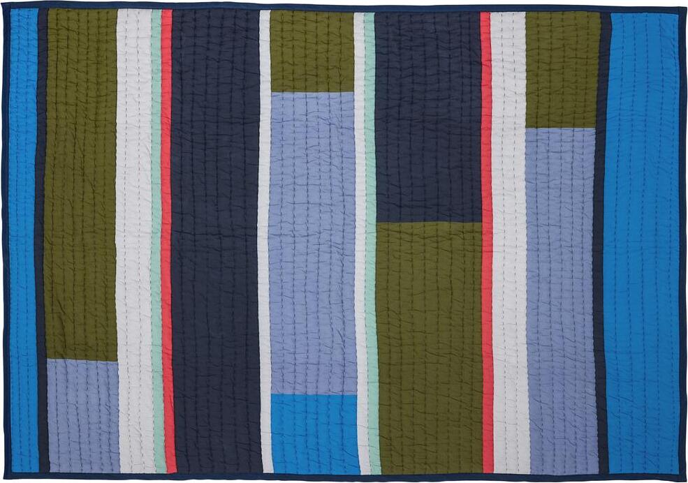 Pavilon Picknickdecke 140 x 200 cm, blau-bunt