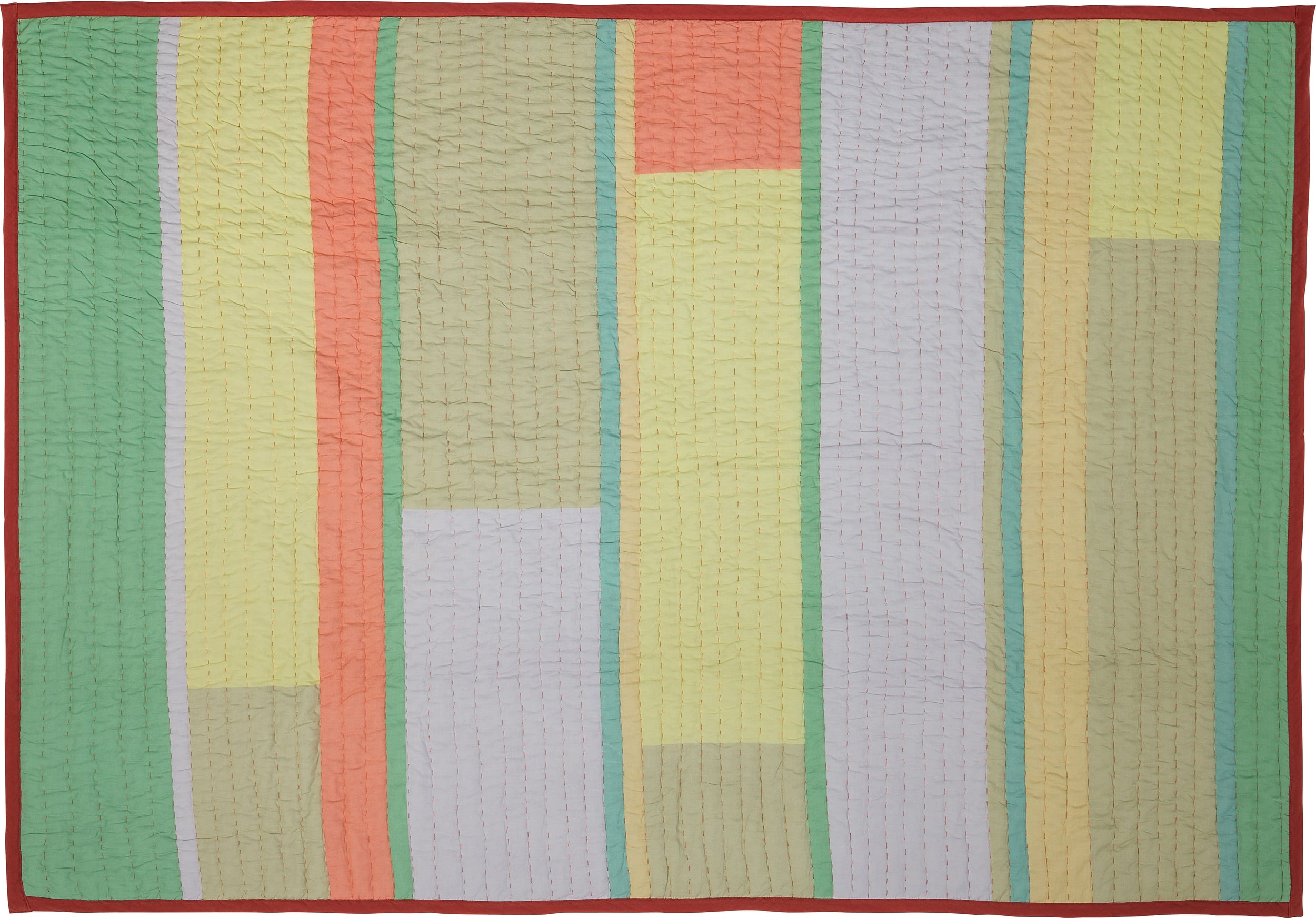 Pavilon Picknickdecke 140 x 200 cm, koralle-grün