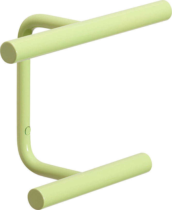 Perchero de pared Hübsch Flip, verde claro