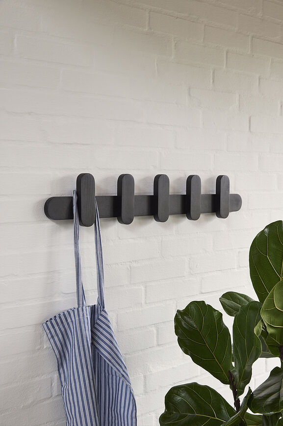 Perchero de pared Merry, 80 cm, negro