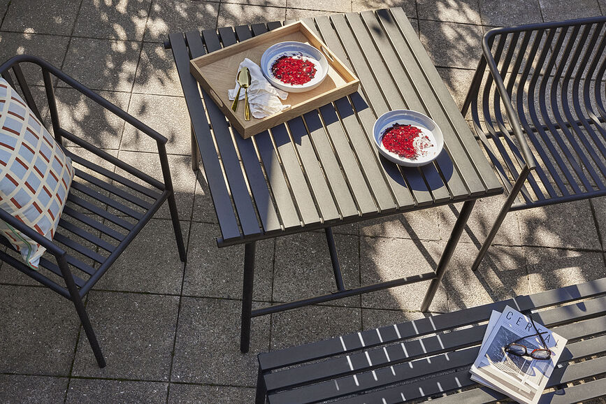 Plato hondo Amare, 23 cm, azul claro