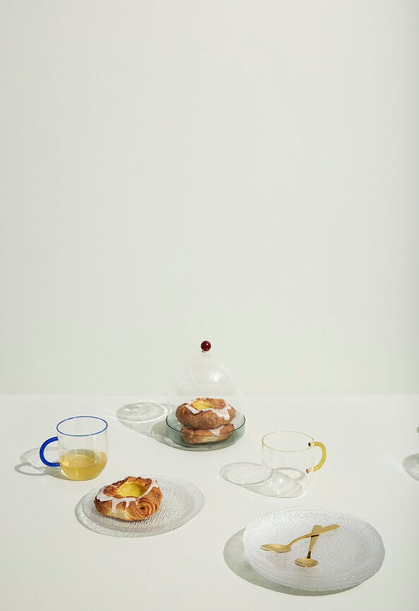 Plato Llano Fuyu, 27 cm, transparente