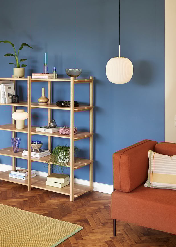 Portavelas para vela clásica Astro, 14 cm, rosa y amarillo