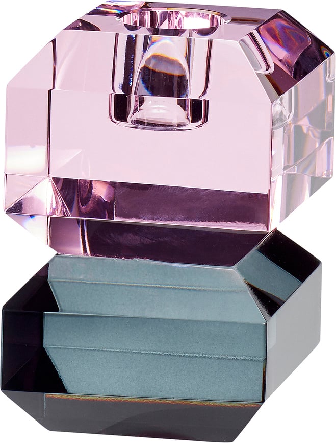 Portavelas de cristal Hübsch 340701