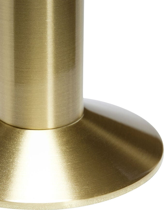 Portavelas de latón Sleek, para vela de barra
