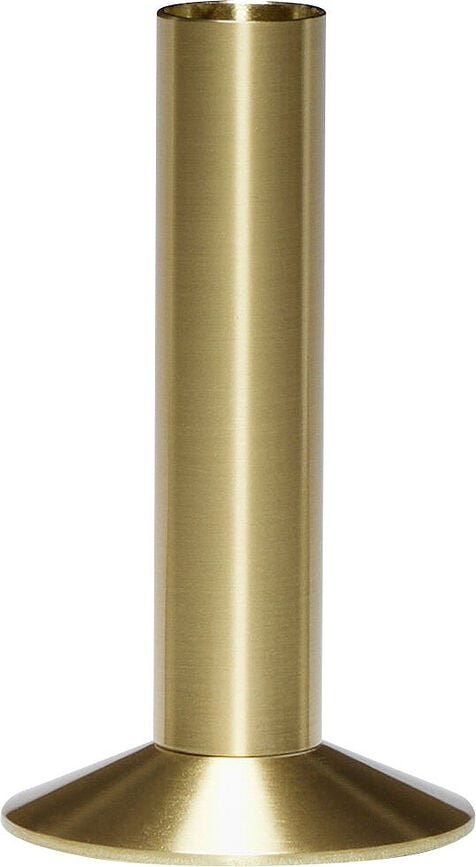 Portavelas de latón Sleek, para vela de barra