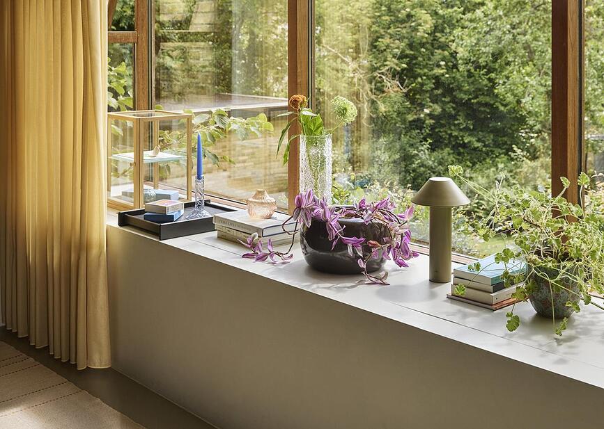 Portavelas para vela de mesa Doodle, oliva