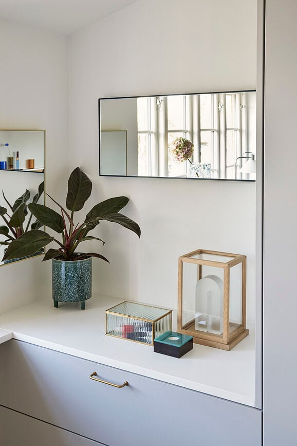 Portavelas para velas de té Flux, verde y marrón