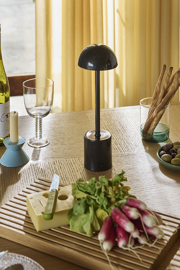 Candelabro Two, para vela clásica, amarillo