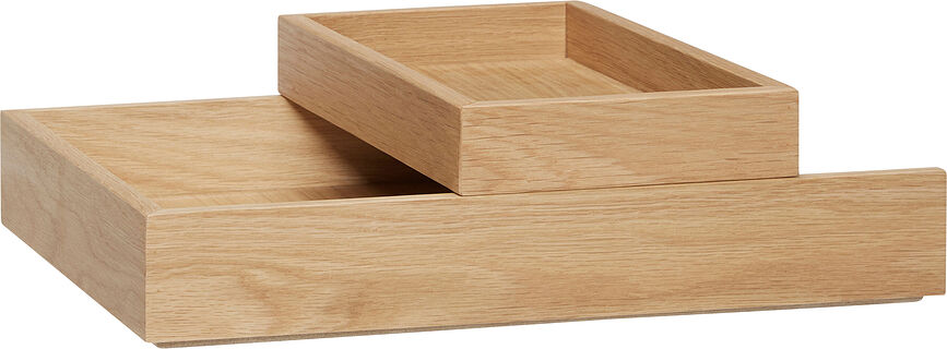 Rail Organisateur de Bureau, chêne naturel, Set 2 pièces