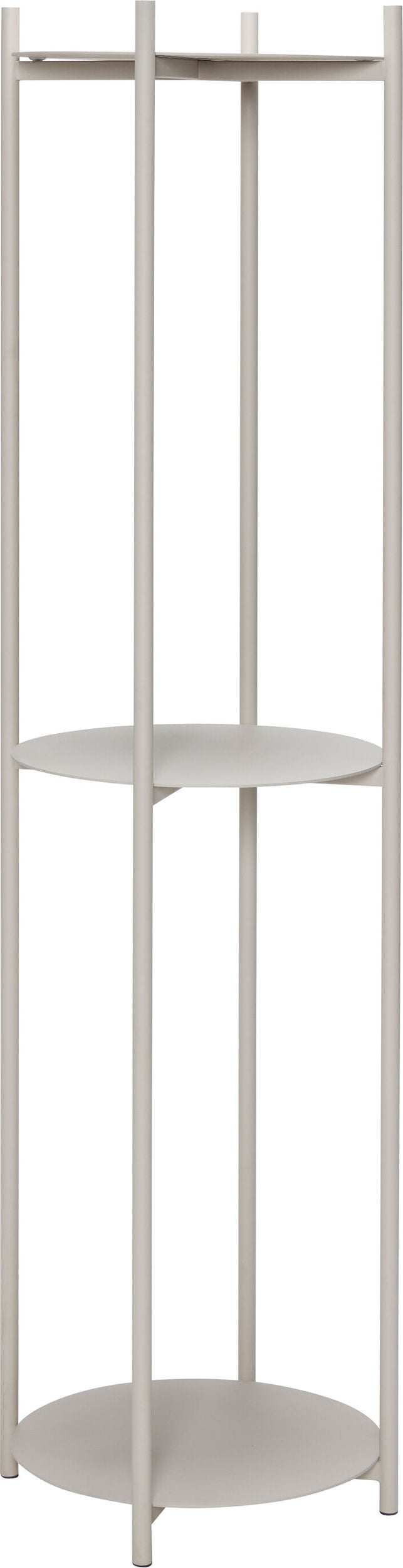 Regał Hübsch szary metalowy z 3 półkami