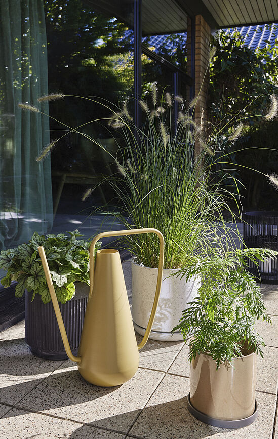 Ripple Pots de Fleurs, gris, Lot de 2