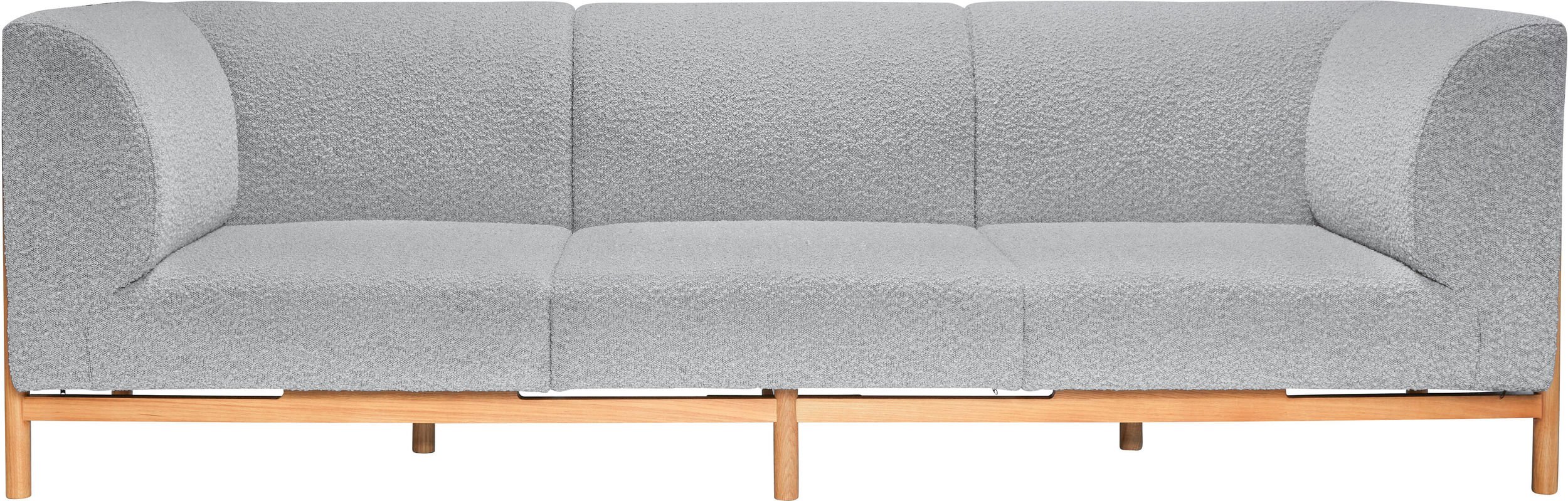 Sofa trzyosobowa Moment 257 cm szara