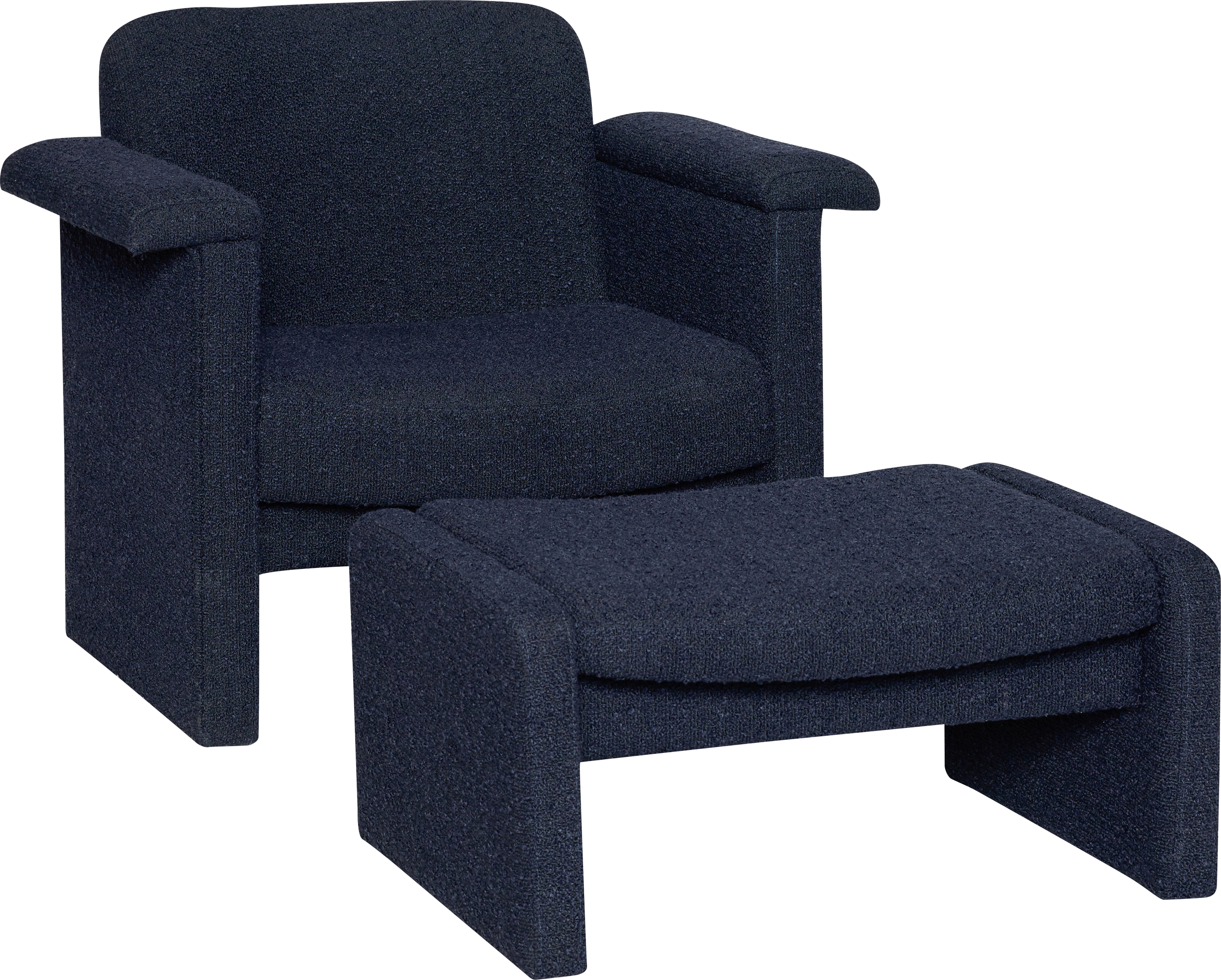 Softy Sessel mit Hocker, 2-tlg.
