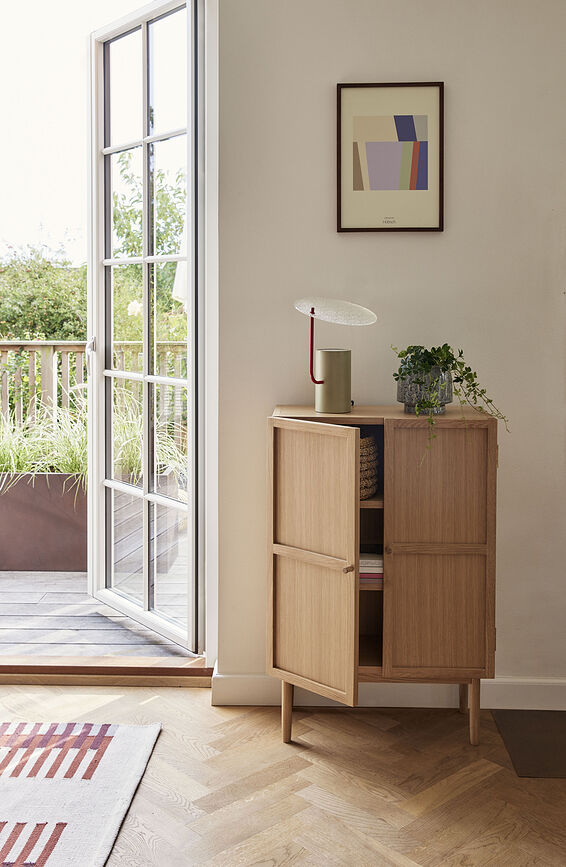 Soporte para plantas Grove, 95 cm, castaño