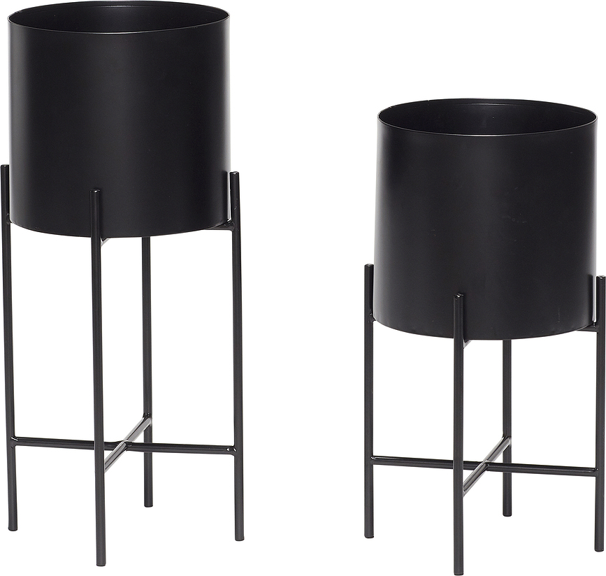 Soportes para Macetas Hübsch, redondos, 2 unidades