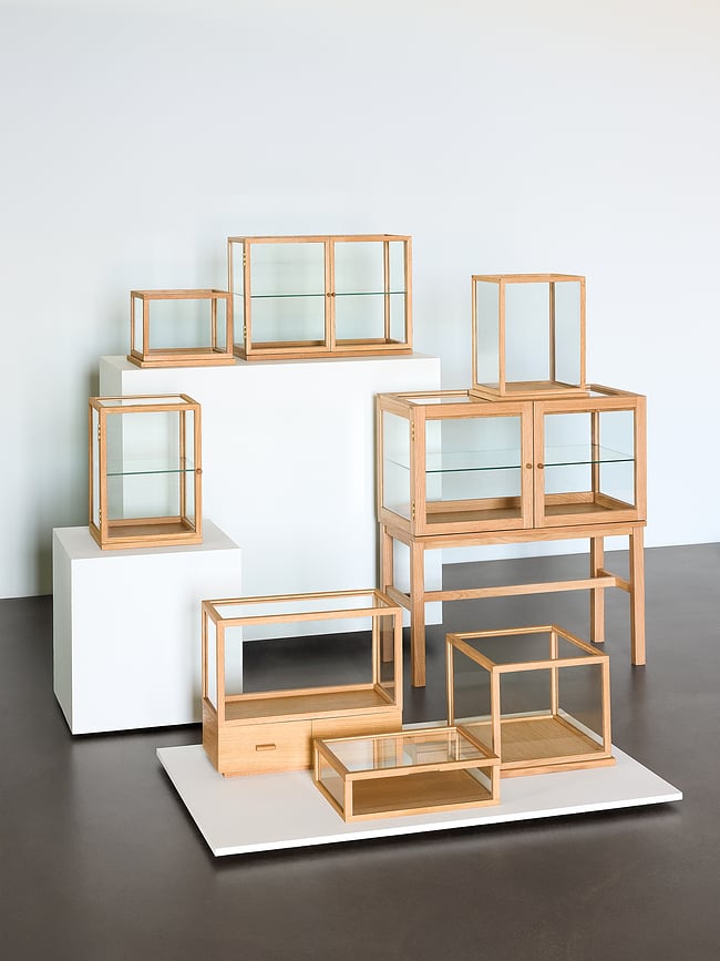 Spectacle Présentoirs en verre, S, Lot de 2