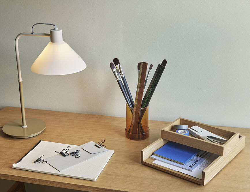 Spot Lampa stolna khaki