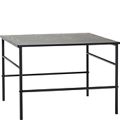 Stół Hübsch 60 cm czarny z metalową ramą