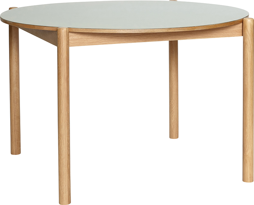 Stôl Oblique okrúhly 115 cm, sivý
