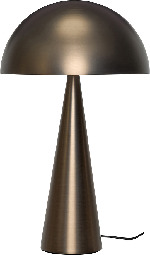 Stolová lampa Mush 50 cm, brúsená mosadz