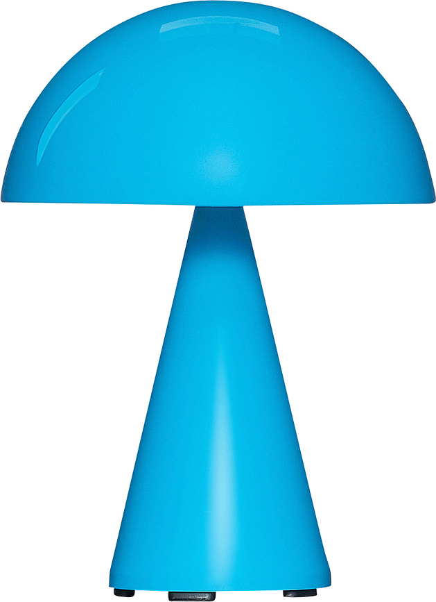 Stolová lampa Mush bezdrôtová, 20 cm, modrá