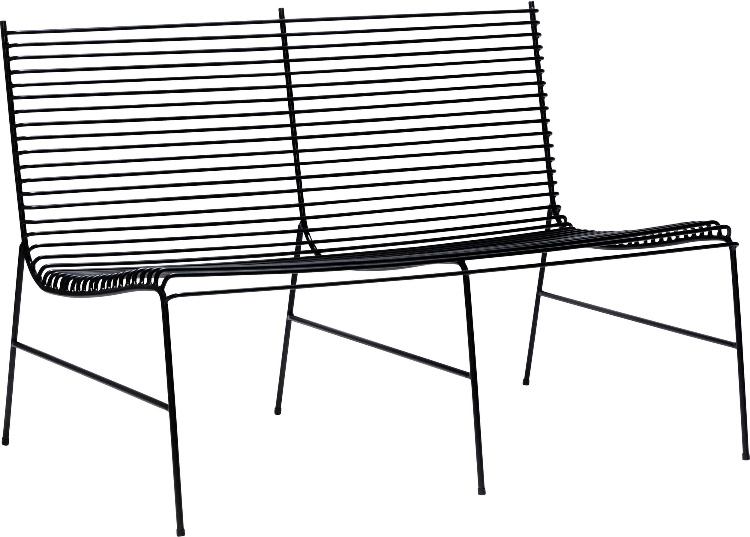 String Gartenbank 122 cm schwarz