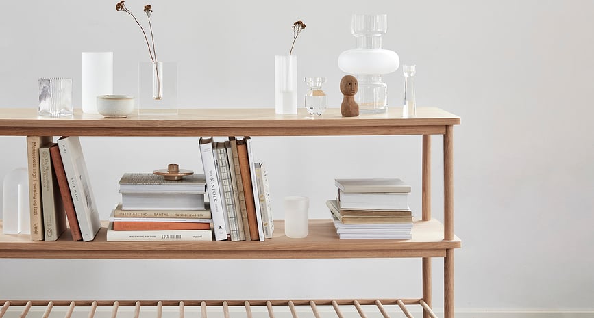 Sujetalibros de cristal Hübsch, esmerilado