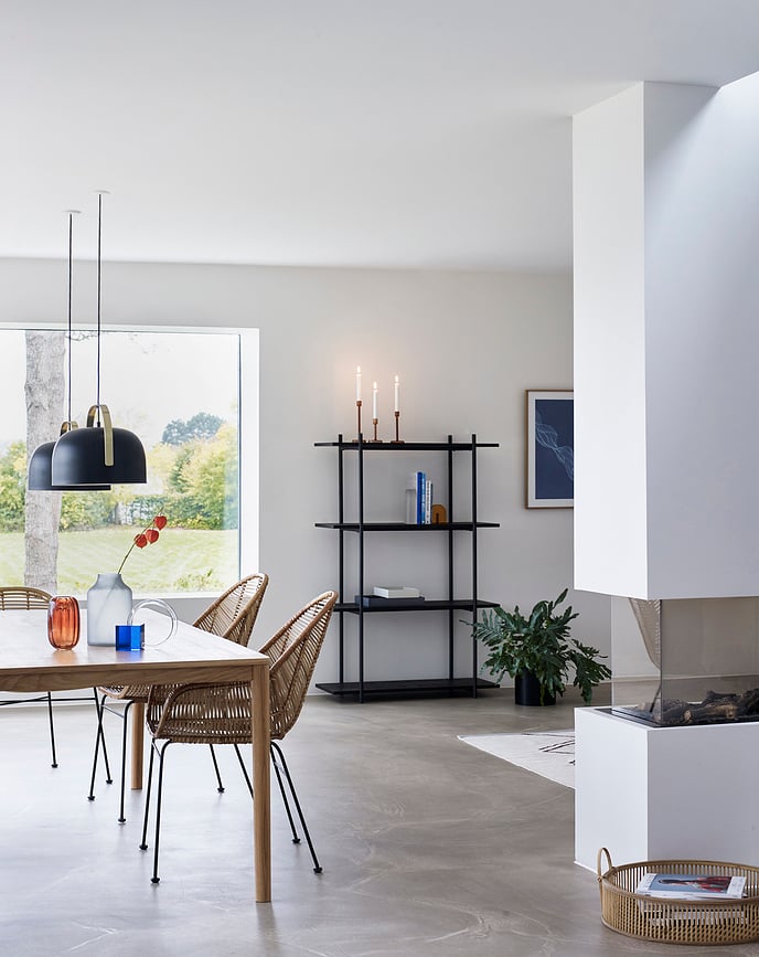 Sujetalibros de cristal Hübsch, redondeado, ámbar