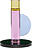 Свещник за класическа свещ Astro 14 см розов и жълт