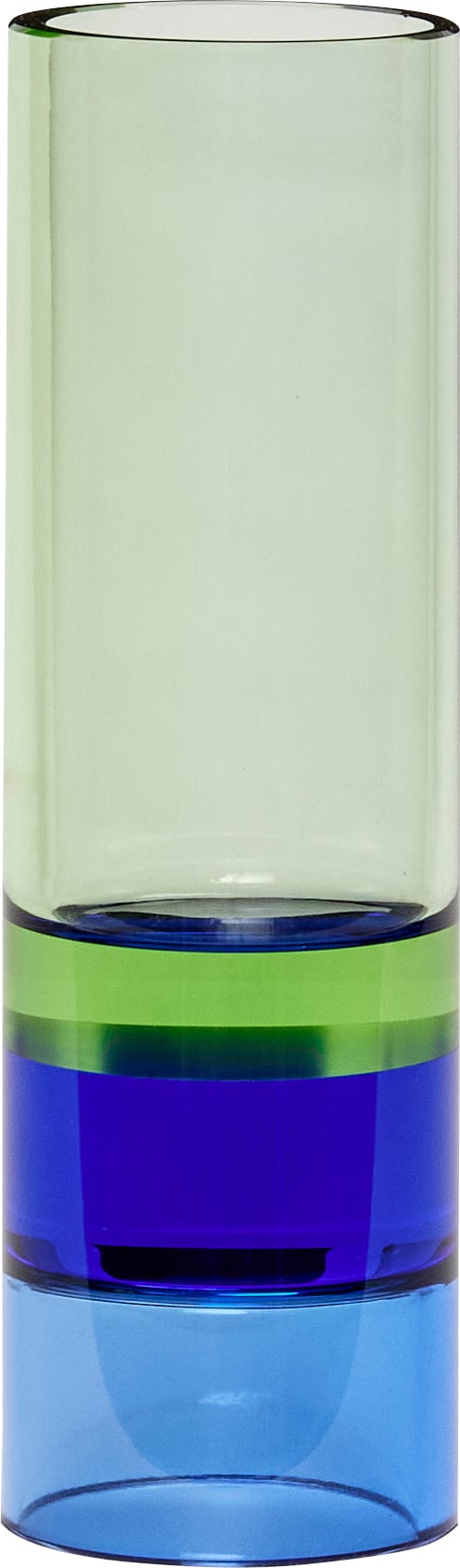 Świecznik na tealighty Astro 15 cm zielono-niebieski