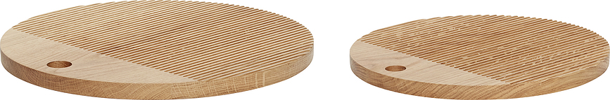 Tablas de Cortar de roble Monarch, redondas, Pack de 2