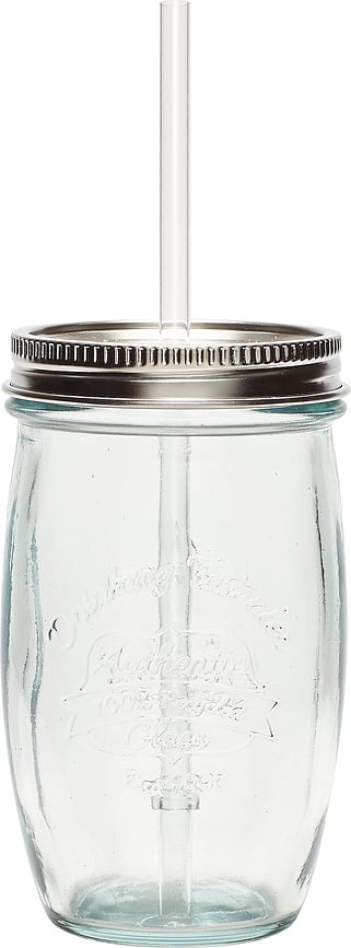 Tarro con pajita Hübsch