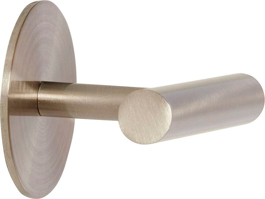 Toallero de pared Hübsch, de metal y latón, 7 cm