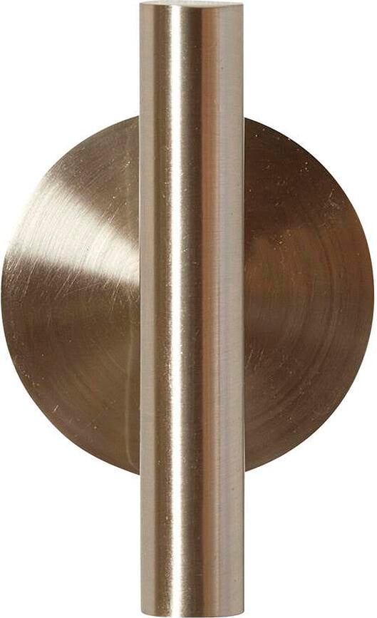 Toallero de pared Hübsch, de metal y latón, 7 cm