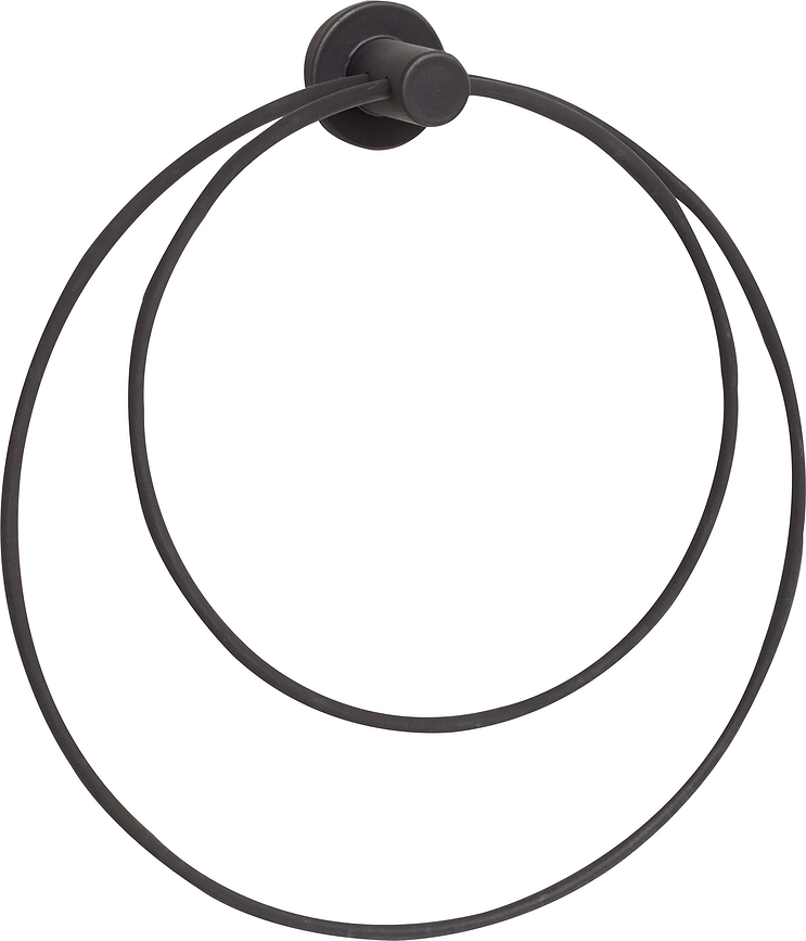 Toallero Hübsch redondo, negro
