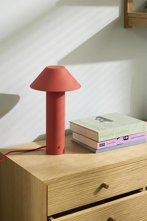 Tower Lampe de Table 32 cm, rouge